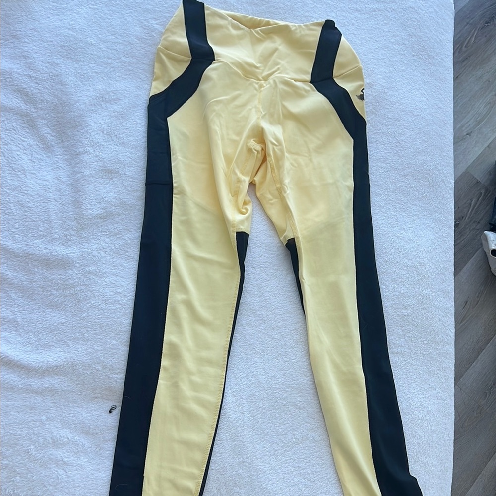 Kids Yellow and Black Leggings